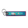 Full color bedrukte sleutelhanger met dubbele metalen ring