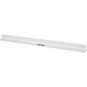 Aluminium driehoekige liniaal Tavi zilver