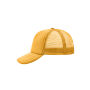 5 Panel Polyester Mesh Cap gold yellow one size