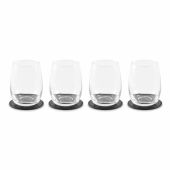 POSA SET - Set van 4 PU onderzetters - Zwart POSA SET - Set van 4 PU onderzetters - Zwart