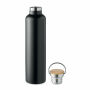 HELSINKI LARGE - Dubbelwandige RVS drinkfles 1L - Zwart