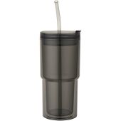 Archer 480 ml dubbelwandige plastic beker - Zwart