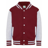 burgundy / heather grey