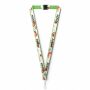 Polyester keycord met gesublimeerde satijnen overlay
