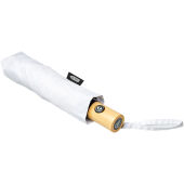 Bo 21” opvouwbare automatische gerecyclede PET paraplu - Wit