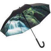 AC regular umbrella FARE® Impressions black/waterfall design
