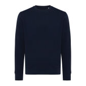 Iqoniq Etosha lichtgewicht gerecycled katoen sweater, donkerblauw (S)