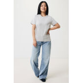IQONIQ Brett gerecycled katoen t-shirt, light heather grey (XXS)