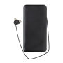 Lockhart RCS gerecycled plastic 10.000 powerbank, zwart