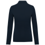 Damespolo lange mouwen Navy 3XL