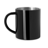 KIWAN Metalen mok dubbelwandig , inhoud 290ml - zwart