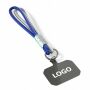 Sleutelhanger & telefoonhouder met koord met leren uiteinde.