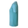 Stretch T-shirt | comfort | dames - Stoffige aqua, 3XL