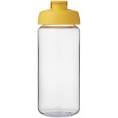 H2O Active® Octave Tritan™ 600 ml sportfles met klapdeksel - Transparant helder/Geel