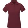 Calgary 200 g/m² damespolo met korte mouwen - Diep bordeauxrood - S