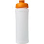 Baseline® Plus grip 750 ml sportfles met flipcapdeksel - Wit/Oranje