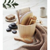 SELFCARE - Badcadeauset in houten emmer - Hout