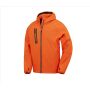 3-LAYER RECYCLED PRINTABLE CASUAL HOODED  SOFTSHELL, ORANGE/NAVY, 3XL, RESULT