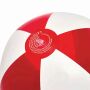 Strandbal OCEAN transparant rood, wit