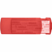 EVAN - Doosje met pleisters - Transparant Rood