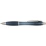Nash RCS balpen van gerecycled plastic met gekleurde behuizing en grip (zwarte inkt) - Hale blauw