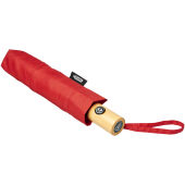 Bo 21” opvouwbare automatische gerecyclede PET paraplu - Rood