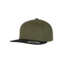 Classic snapbackpet 5 panelen OLIVE / BLACK One Size
