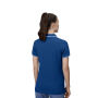 Contrast poloshirt | stretch | dames - Azur, 4XL
