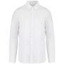Ecologisch verwassen herenoverhemd washed white M