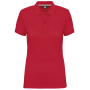 Damespolo korte mouwen Red XS Damespolo korte mouwen Red XS