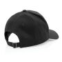 Impact AWARE™ 5 panel 280gr recycled katoenen cap, zwart