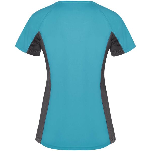 Shanghai sportshirt met korte mouwen voor dames - Turkoois/Donkerlood - roly-S Shanghai sportshirt met korte mouwen voor dames - Turkoois/Donkerlood - roly-S