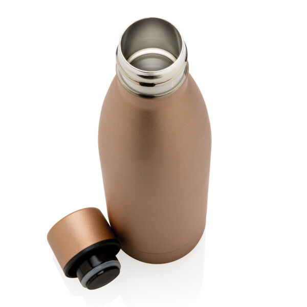 RCS gerecycled roestvrijstalen unikleur vacuümfles, goudkleurig RCS gerecycled roestvrijstalen unikleur vacuümfles, goudkleurig