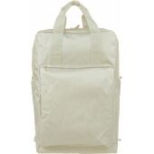 Gerecyclede (900D) polyester rugzak Amalia beige