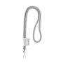 Polyester 2-kleurige koord-lanyard met full color label