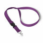 Afneembare polyester lanyard in Pantone-kleur met zeefdruk en metalen karabijnhaak Afneembare polyester lanyard in Pantone-kleur met zeefdruk en metalen karabijnhaak