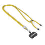 Crossbody, trendy duotone lanyard telefoonhouder van polyester
