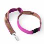 Zeefdruk lanyard van kurk en polyester