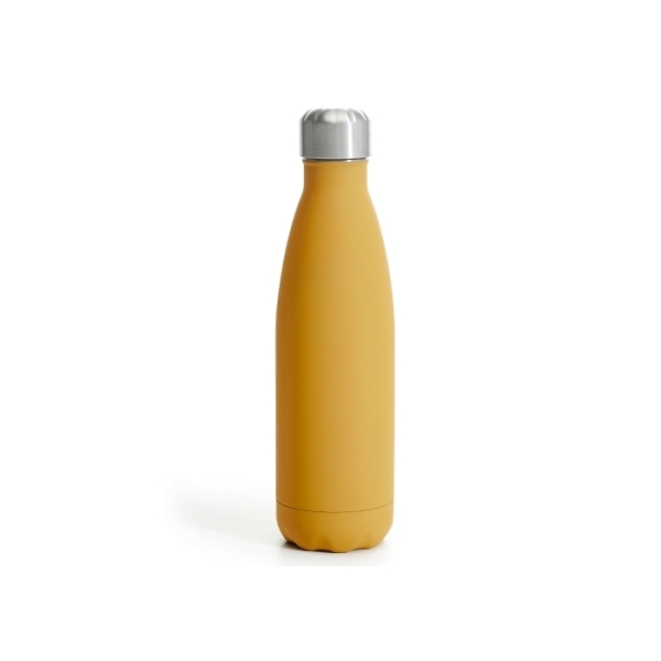 Sagaform Nils Steel Bottle Rubber 500ml - Dark Yellow