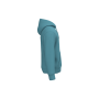 Ecologische uniseks sweater met capuchon Adriatic Blue 3XL