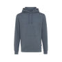 Iqoniq Torres gerecycled katoen hoodie ongeverfd, heather navy (XXS)