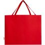 Odessa draagtas van 220 g/m² GRS gerecycled katoen 40L - Rood
