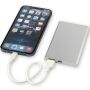 Pep type-C powerbank van 4000 mAh van gerecycled aluminium - Zilver