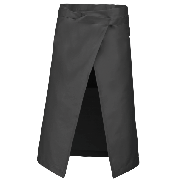 Polykatoen lang schort Dark Grey One Size Polykatoen lang schort Dark Grey One Size