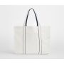 COURTSIDE LARGE TOTE, SOFT WHITE/FRENCH NAVY, One size, WESTFORD MILL