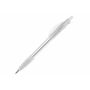 Balpen Cosmo grip transparant - Transparant Wit