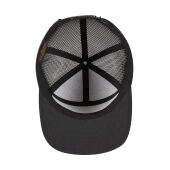 7 Panel Classic Trucker Cap - Black/Black - One Size