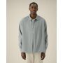 Worker Shirt - Het unisex relaxed overhemd - G. Dyed Misty Grey (XS)