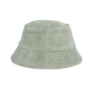 Ecologische uniseks bucket hat in badstof Almond Green S/M