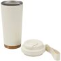 Hampton 480 ml RCS-beker van gerecycled roestvrij staal met dubbele wand en vacuümisolatie - Crème Hampton 480 ml RCS-beker van gerecycled roestvrij staal met dubbele wand en vacuümisolatie - Crème